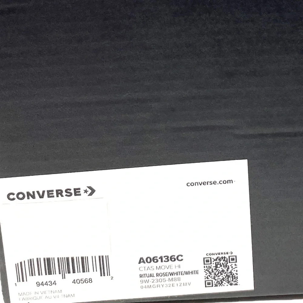 Converse Chuck Taylor Move Platform Sneakers Ritual Rose Hi Canvas Women A06136C